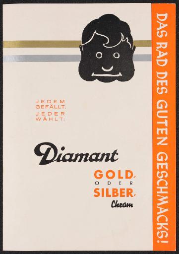 Diamant Gold Oder Silber Chrom Werbeblatt Um 1935 Velopedia